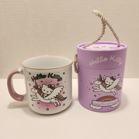 Sanrio Hello Kitty Sweet Chocolate Cocoa Mix Plus 20oz Mug Set Of 2 - Picture 3 of 6